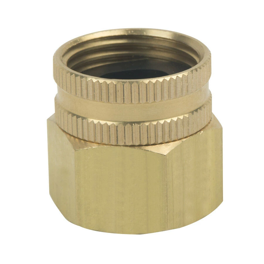 Adaptador giratorio de latón para manguera de jardín,FGH×Accesorio giratorio hembra para tubo