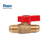 Válvula de bola de gas abocardada X abocinada de latón|Fabricante OEM/ODM