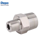 Acero inoxidable recto de las entrerroscas del hilo masculino que pule las instalaciones de tuberías forjadas
